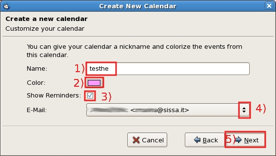Choose/write carefully the calendar property options.