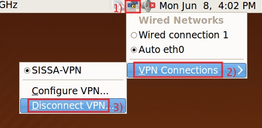 Disconnect the VPN session.