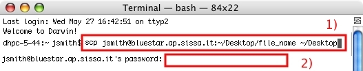 scp your-sissa-username@name-of-your-workstation:file_destination_address/file_name file_location_ address/file_name.