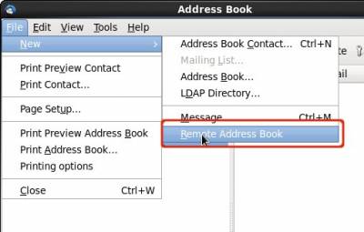 Add a remote address book