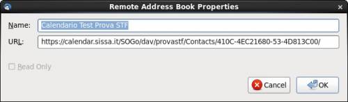 Remote address book properties
