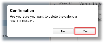 Now the deleted calendar name is no more present in your calendar list.