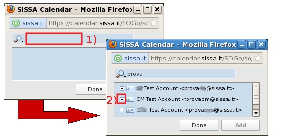 Only users with a SISSA e-mail box could be included in the users' list.