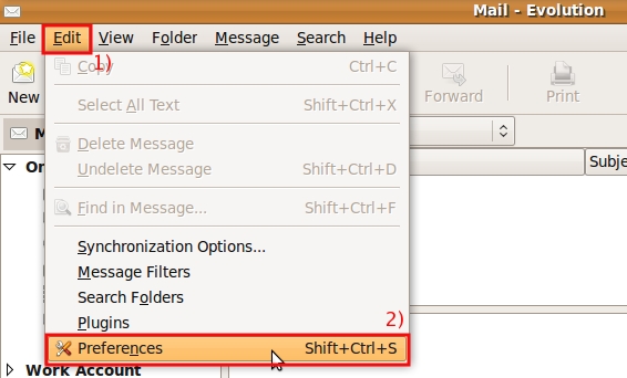 Click on Edit menu, then click on Preferences ...