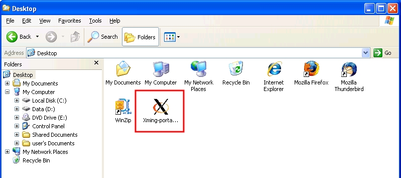 Search for the downloaded file Xming-portable-PuTTY-......-setup.exe icon and execute it (Double click)...